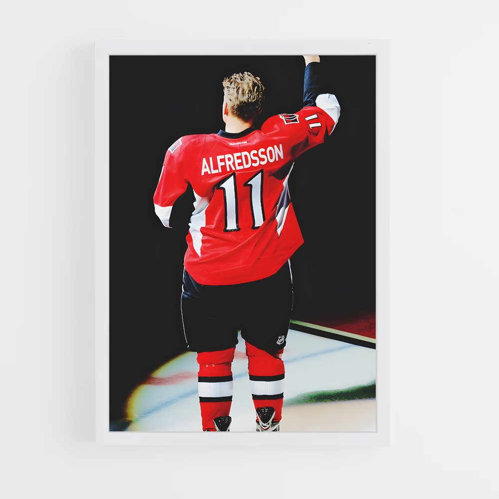 Poster Daniel alfredsson – affiche Hockey sur glace (vue 3)